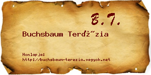 Buchsbaum Terézia névjegykártya